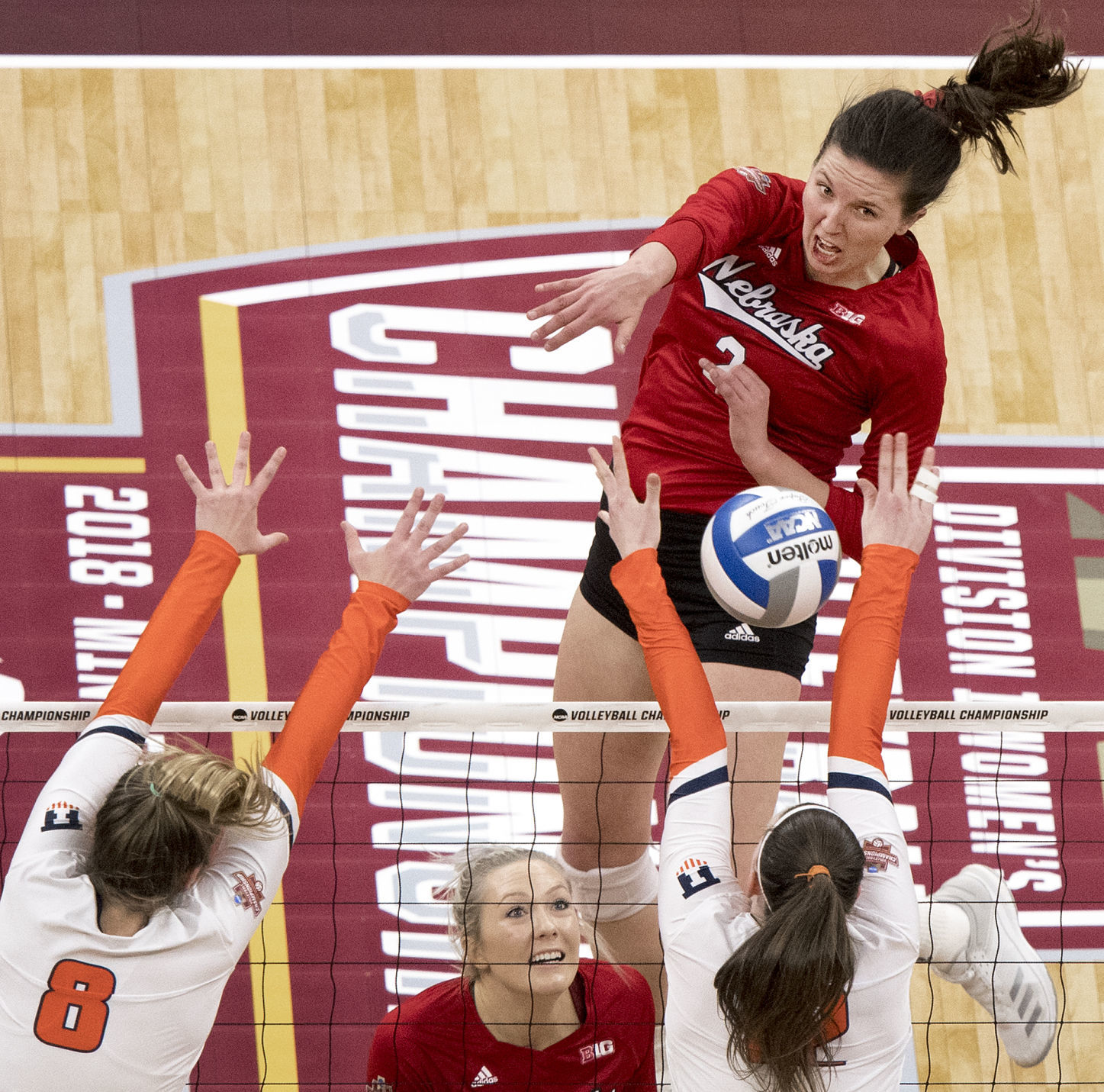 Nebraska volleyball vs. Illinois, 12.13